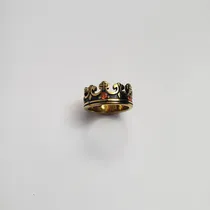 Comprar Anillos Corona Acero Dorado Hombre Mujer Unisex 