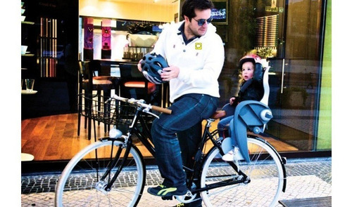 Imagen 2 de 9 de Silla Portabebé Bicicleta Wallaby Evolution Relax Lujo Gris