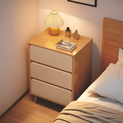 Buro Para Recamara Mesa De Nocheminimalista Con 3 Cajones