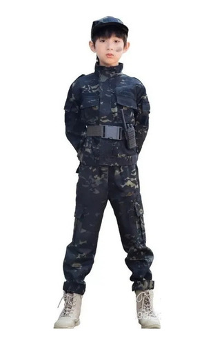 Traje De Rana Con Uniforme Militar De Camuflaje Para Niños