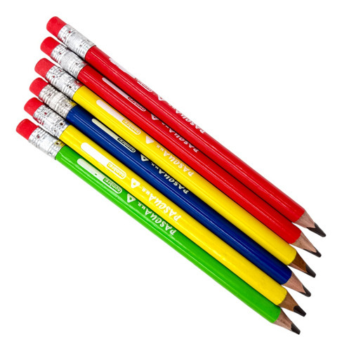 6 Lápiz Entrenador Jumbo Triangular Escolar
