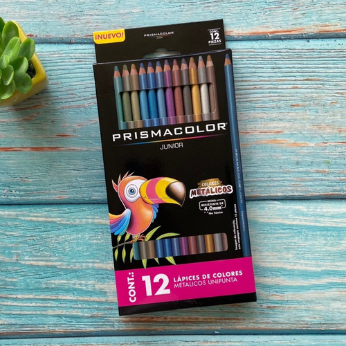 Lápices De Colores Metalicos Prismacolor Junior 12 Piezas