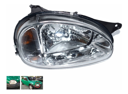 Farola Derecha Chevrolet Corsa Wind 98/2007 Vidrio Diforza