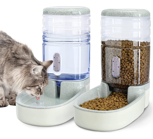 Comedero Automático Para Gatos Y Dispensador De Agua