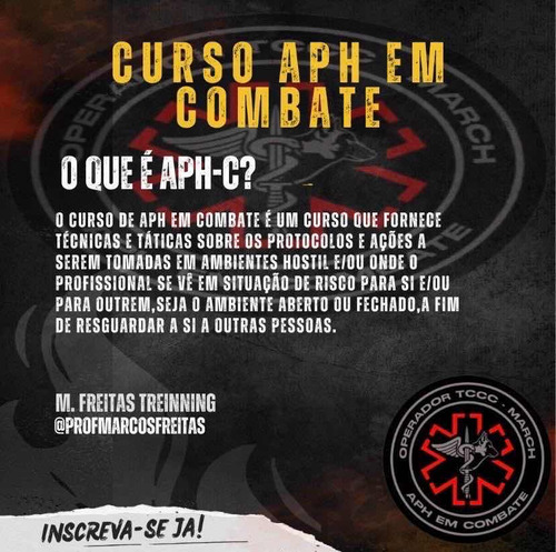 Curso De Operador Em Atendimento Pré Hospitalar Em Combate