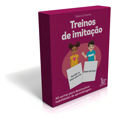 Treinos de imitação: 40 cartas para desenvolver habilidades de aprendizagem., de Colombi, Tatiana. Editorial Editora Urbana Ltda em português, 2021