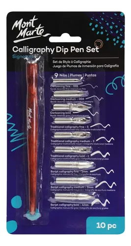 Juego De Pluma De Inmersión De Caligrafía Mont Marte Signatu