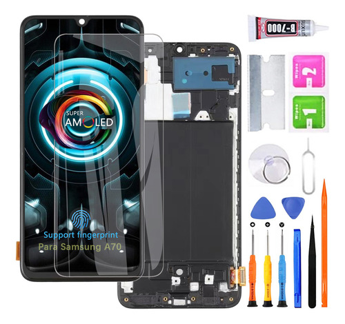 Pantalla Para Samsung A70 A705F A705mn Oled Con Marco