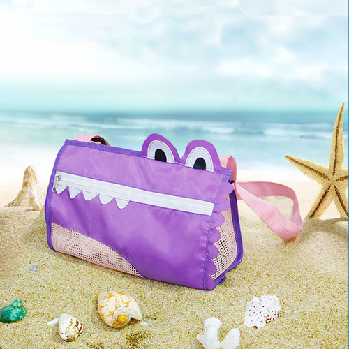 Bolsa De Playa Infantil A Color, Bolsa De Malla Para Guardar