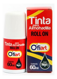 Tinta Roll-on Ofiart 60 Ml Negro