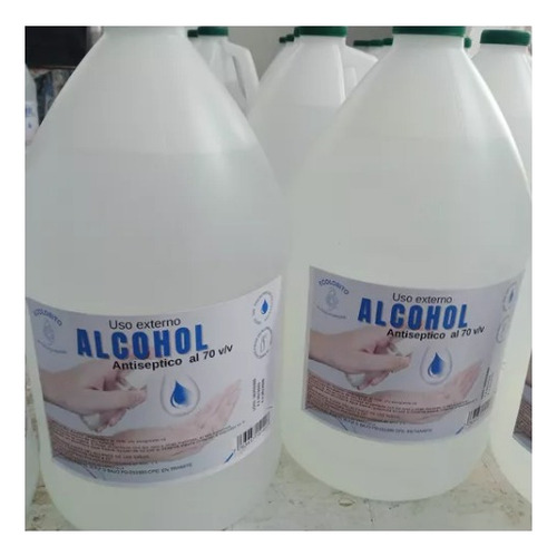 Caja De 4 Galón De Alcohol Ecolobito Al 70% Isopropolico 