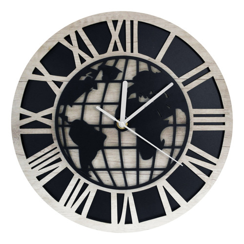 Reloj De Pared Continentes 60x60