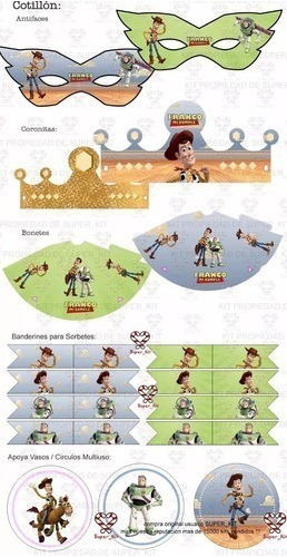 Kit Imprimible Toy Story Nenes Invitaciones Cumpleaños