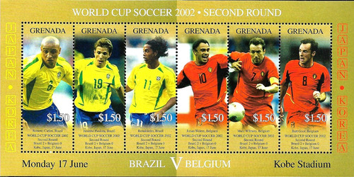 #9120 Monaco 2002  Copa Mundial De Futbol 02 M/s 4280-5 Mnh