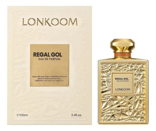 Perfume Mujer Lonkoom Regal Gold Eau De Parfum 100ml Gourmand Frutal
