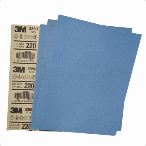 Papel de lija azul de 3 m C/50 hojas 338u, grano 80 Á 800: opciones de grano, número de grava: 220