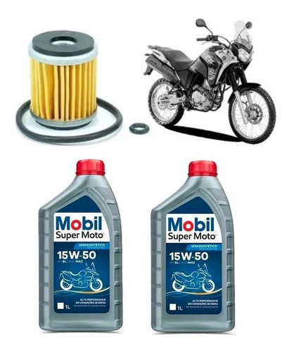 Kit Troca Yamaha Fazer Lander Tenere Fvc015 Mobil 15w50