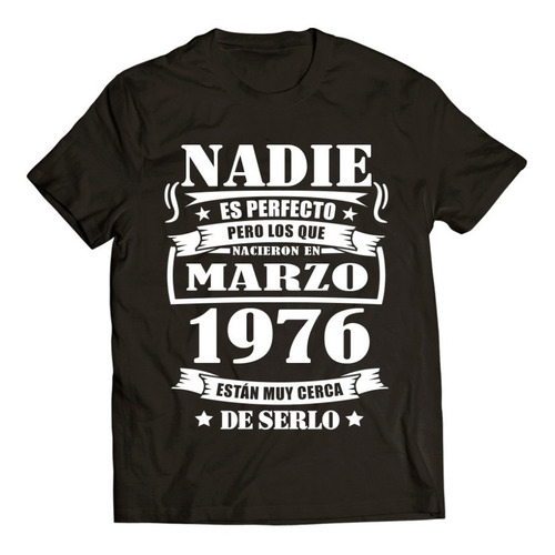 Imagen 3 de 8 de Nadie Es Perfecto / Playera Regalo / Cumpleaños