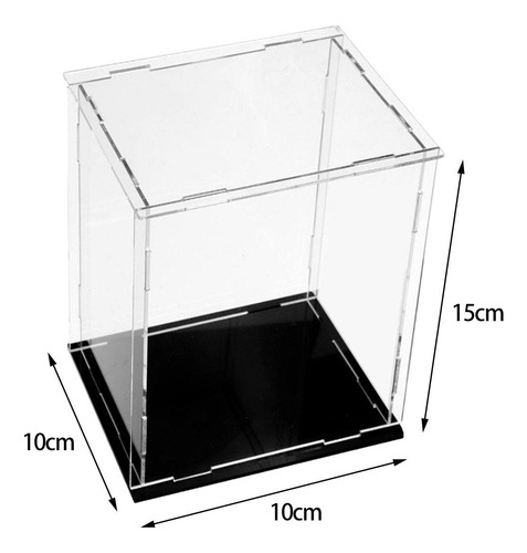Vitrina Transparente Acrílica Cubo De Caja De Mostrador