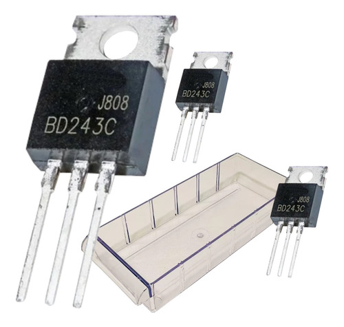 Transistor Bipolar Bd243c (3 Peças) Bd 243c D243 D243c 243c