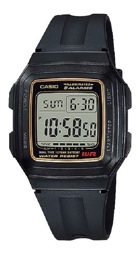 Relógio Casio Masculino Vintage F-201wa 9ad Preto Digital