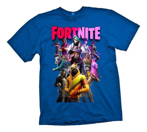 Polera Fortnite Estampada En Dtf Cod 002