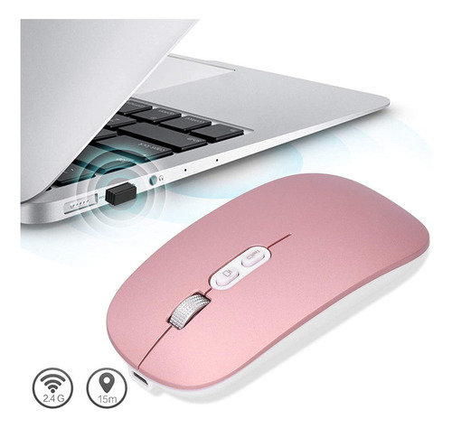 Mause Inalambrico Mouse Recargable 2.4g Ratón Juego Maus