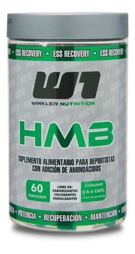 Hmb 180 Caps Derivado De Leucina Mantencion Muscular Winkler