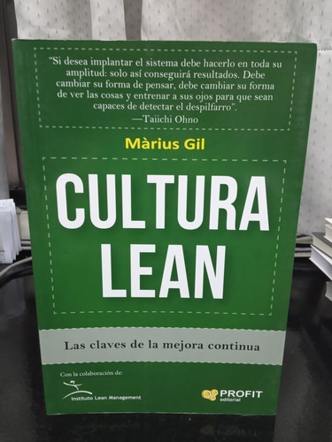 Libro Cultura Lean Las Claves De La Mejora Continua