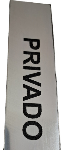 Placa Metalex Grabado Laser Dorado