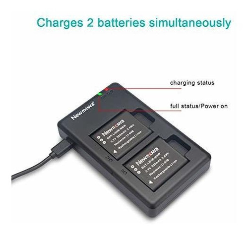 Bateria Para Camara Cargador Usb Doble N7