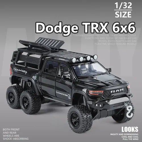 Brinquedo Modelo De Carro Em Liga Leve Dodge Ram Trx 6x6 | Frete