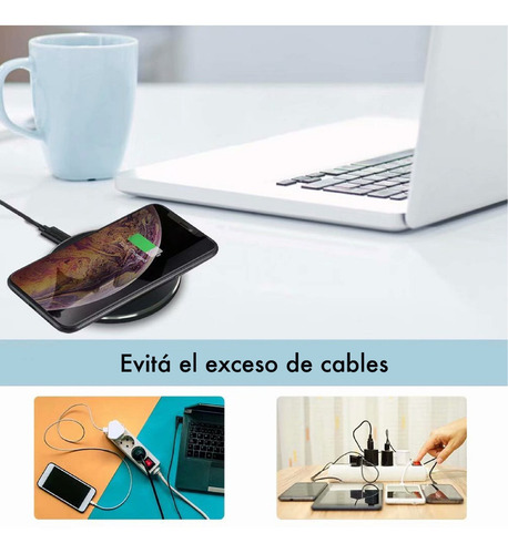 Imagen 7 de 10 de Cargador Inalambrico Wireless Qi