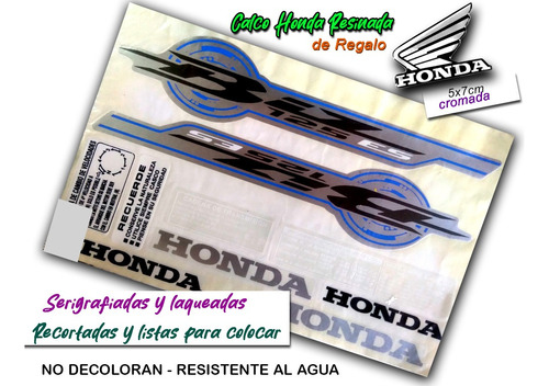 Calcos Tipo Original Honda Biz 125 Es