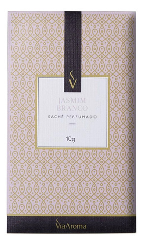 Kit 5 Sachês Perfumado 10g | Antimofo | Jasmim Branco