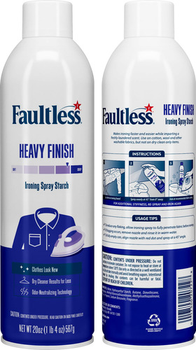 Spray Starch Faultless Heavy Hold 591 Ml (pacote Com 3)