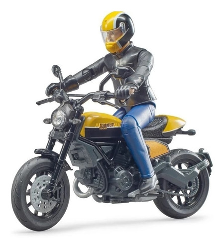 Moto Ducati Scrambler Con Figura - Bruder Germany 63053