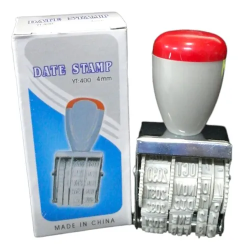 comprar Sello Fechador Manual 4mm Ibi Sin Tinta 840454 Color del exterior Gris