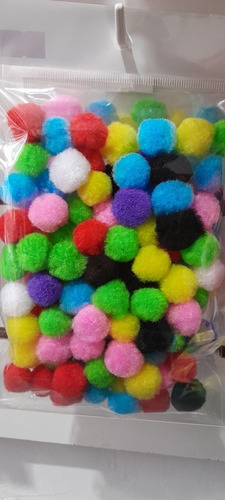  Pompones Colores Surtidos 2 Cm Souvenirs Candy Bar X 50 