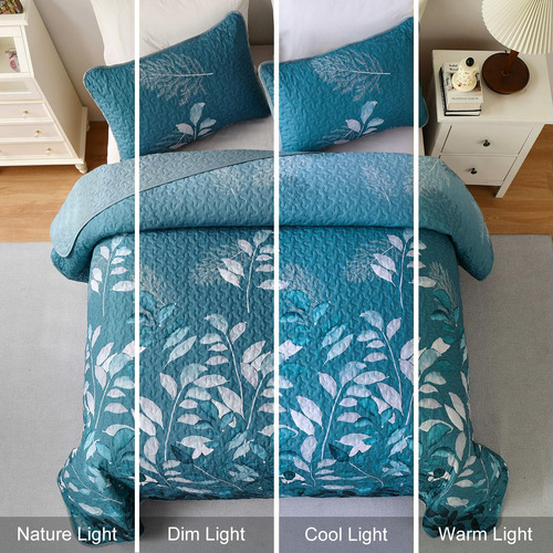 Wongs Bedding Juego De Colcha Tamaño Queen, 3 Piezas, Color