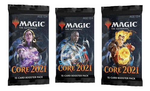 3 (tres) Booster Packs De Magic: The Gathering: Core Set 202