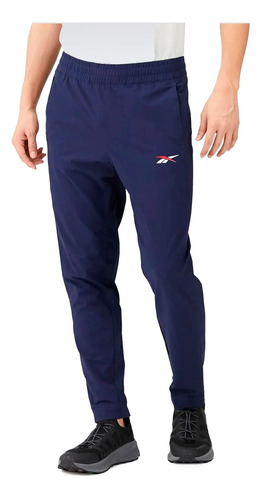 Pantalón Reebok Modelo Woven Pant - Color Azul Oscuro