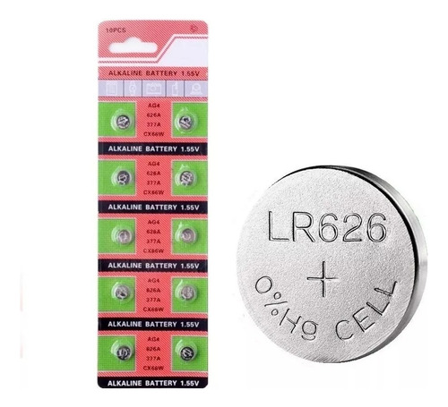 X50 Pilas Boton Alkalina Ag4 377a 626a Cx66w Relojes