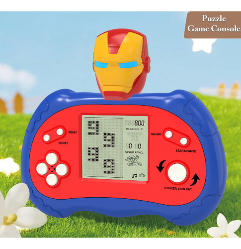 Juguetes Electrónicos Descompresión Clásico Juego De Tetris Color Spider Man