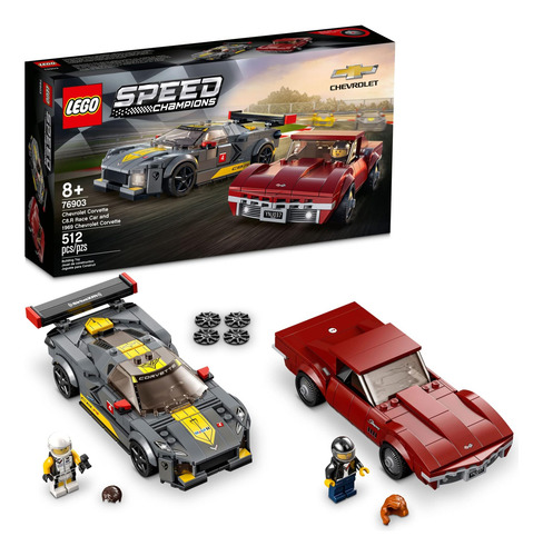 Lego Speed Champions Chevrolet Corvette C8 512 Piezas