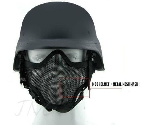 Máscara Y Casco Paintball M88 Airsoft Pasgt Helmet