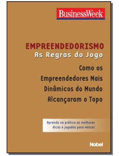 Empreendedorismo - As Regras Do Jogo, De Businessweek. Editora Nobel Franquias Em Português