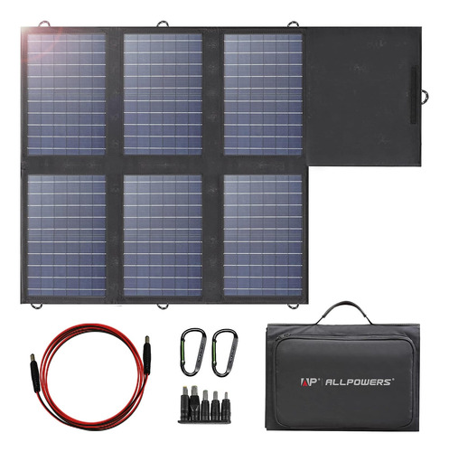 Cargador De Panel Solar Plegable De 60w Panel Portátil...