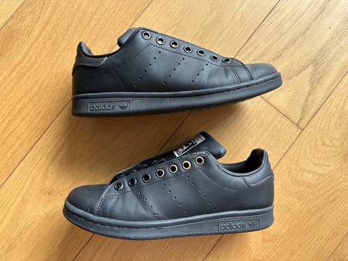 Zapatillas Adidas Stan Smith 37.5 Arg Negro Poco Uso! (Usado)