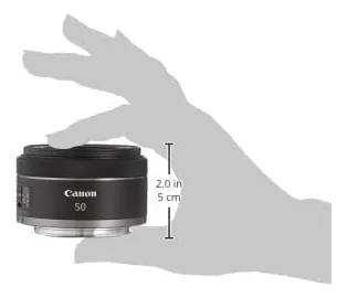 Lente Canon Rf 50 Mm F1.8 Stm, Compacta, Ligera, Negra